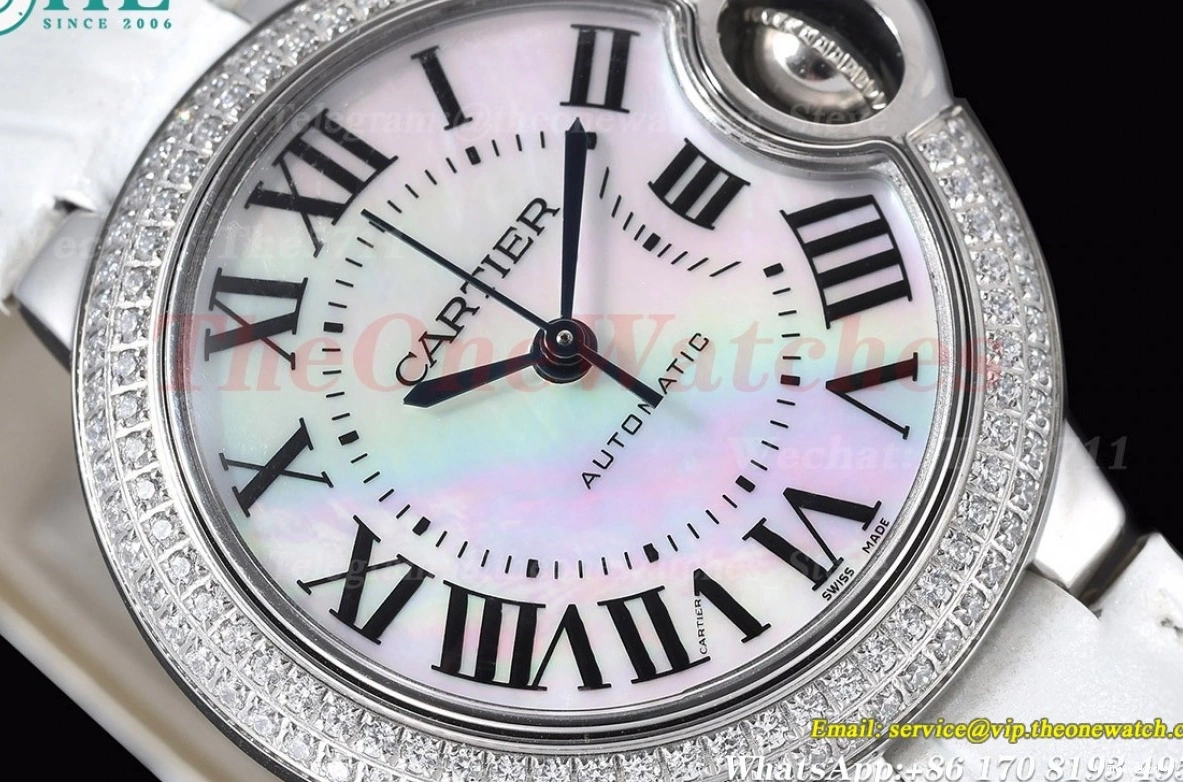 De Dia Bleu GDF LE Ballon Cartier Mop Dial NH05 SS 33mm 0331